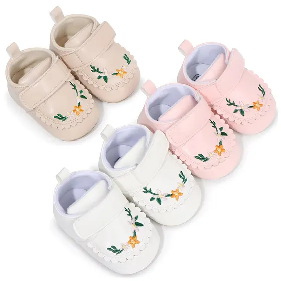 Flower Embroidered Pre-walker