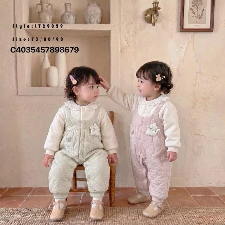 Girls Quilted Overall Set ছবি 1